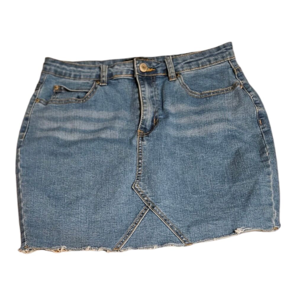Just Quella Medium Denim Mini Skirt